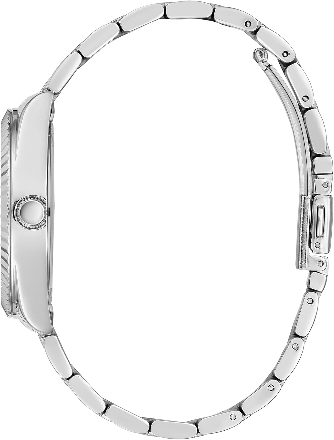 GUESS Reloj de pulsera con borde de moneda