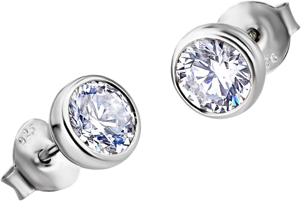 LOTUS JLP1272-4-1 - Pendientes de auténtica plata de ley 925 con circonitas para mujer