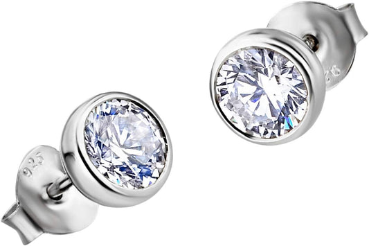 LOTUS JLP1272-4-1 - Pendientes de auténtica plata de ley 925 con circonitas para mujer