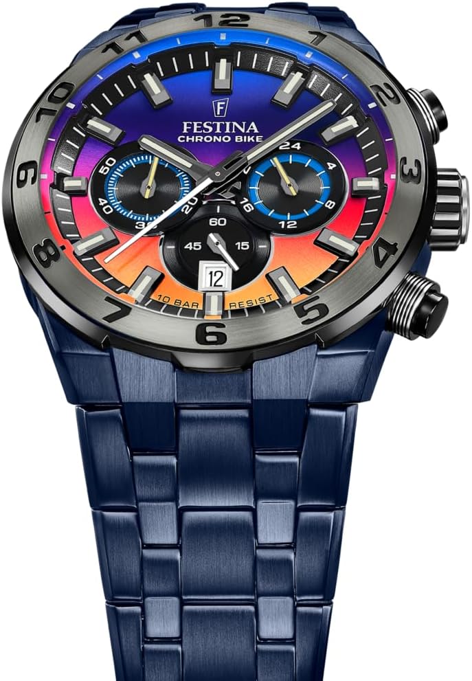 Reloj FESTINA para Hombre F20709/1 Special Editions Caja de Acero Inoxidable 316l Azul Correa de Acero Inoxidable 316l Azul