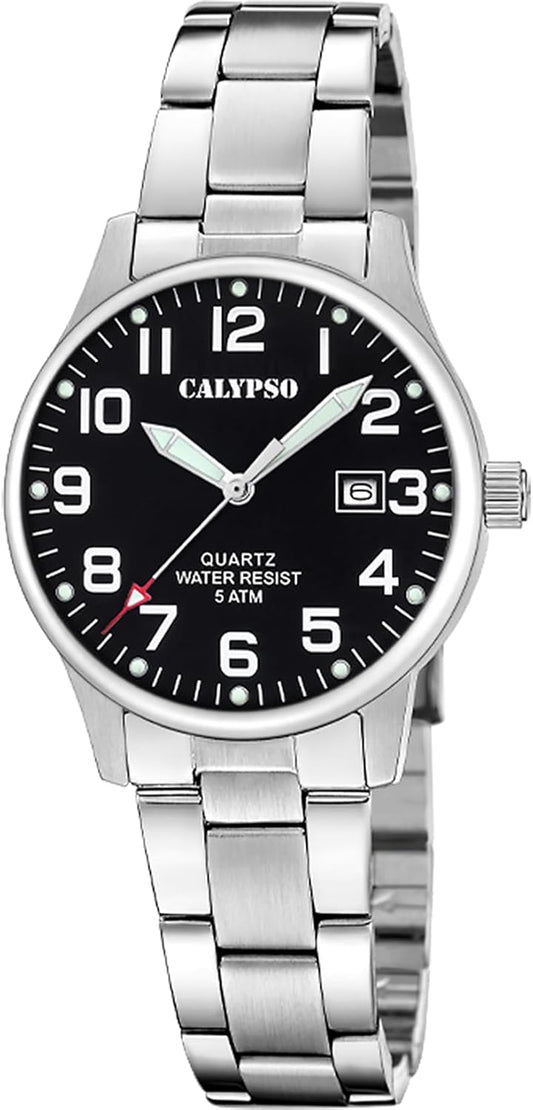 CALYPSO Reloj Mujer K5861/4 Basic Caja de Acero Inoxidable 316l Plateado