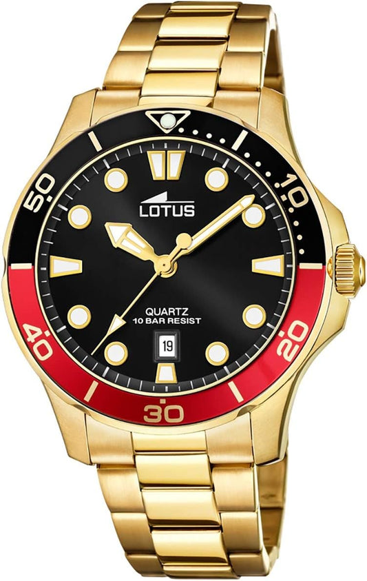 Lotus Reloj Analógico para Hombre de Cuarzo con Correa en Acero Inoxidable 18761/6