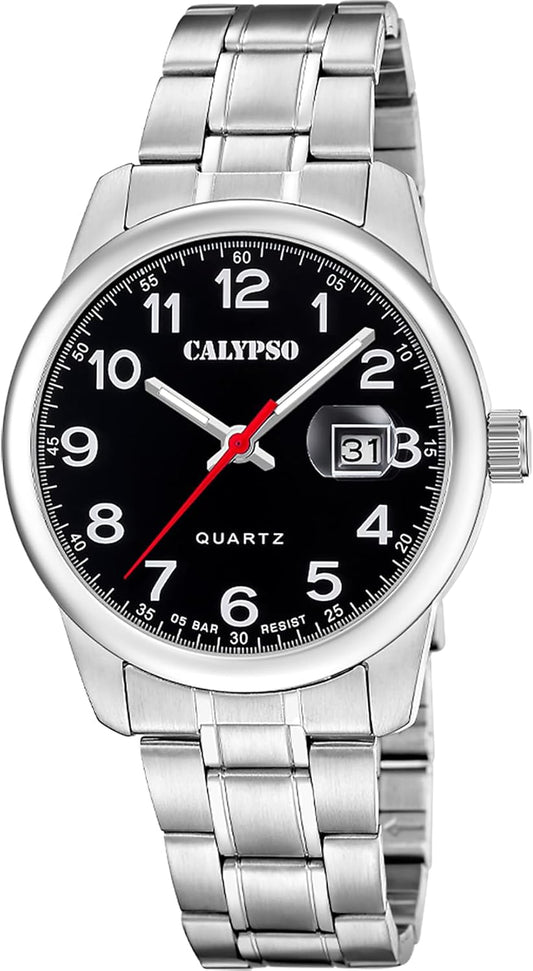 CALYPSO Reloj Hombre K5872/6 Basic Caja de Acero Inoxidable 316l Plateado