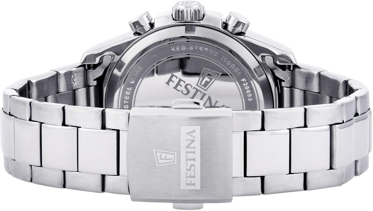 Reloj FESTINA para Unisex F20693/1 Ceramic Caja de Acero Inoxidable 316l Plateado Correa de Acero Inoxidable 316l Plateado