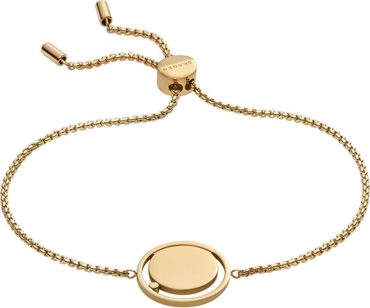 Skagen Katrine Pulsera de acero para mujer con cierre deslizante
