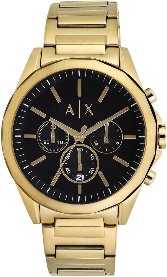 Armani Exchange Men's Quartz Analog Watch with Stainless Steel Strap AX7151SET