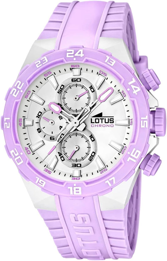 Lotus Reloj Hombre 15800/A Special Prices Caja de Caucho Correa de Caucho Morado