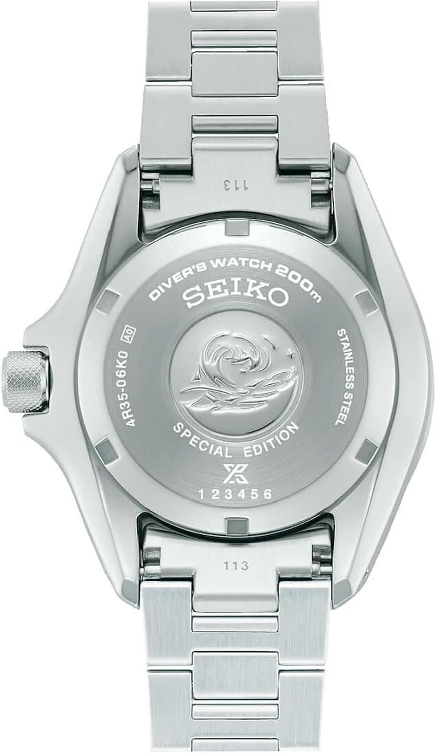 Seiko Prospex Samurai PADI - Reloj sumergible automático, 200 m, esfera verde, caja redonda de acero