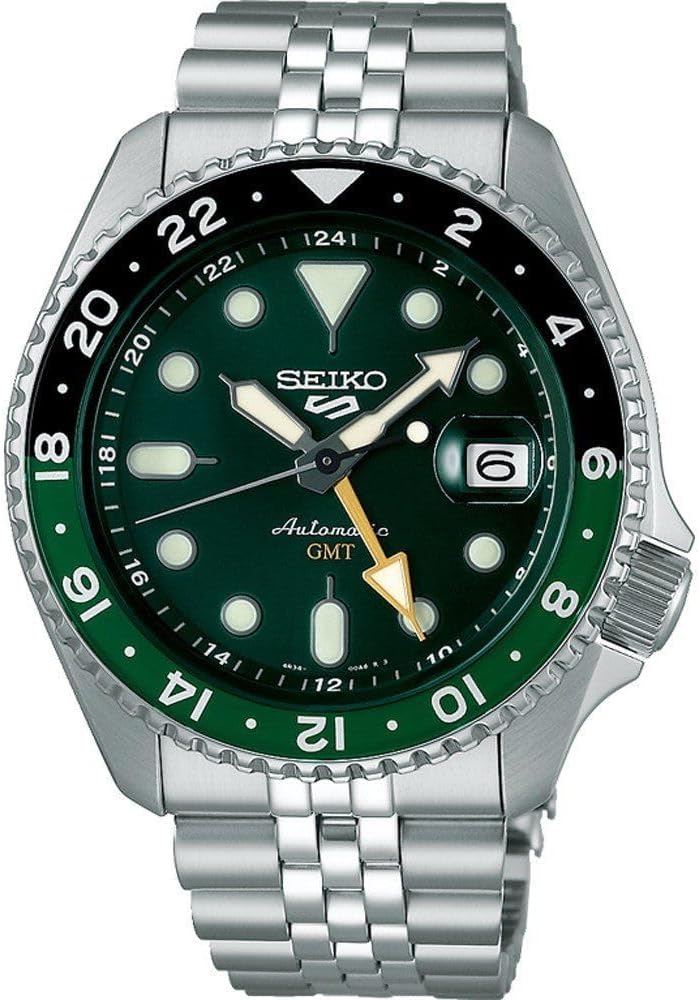 Seiko Montre 5 Sports GMT Automatique Cadran Vert