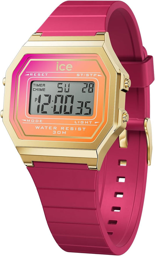 Ice-Watch - ICE digit retro Sunset - Reloj para Mujer con Correa de polyamide (Small)