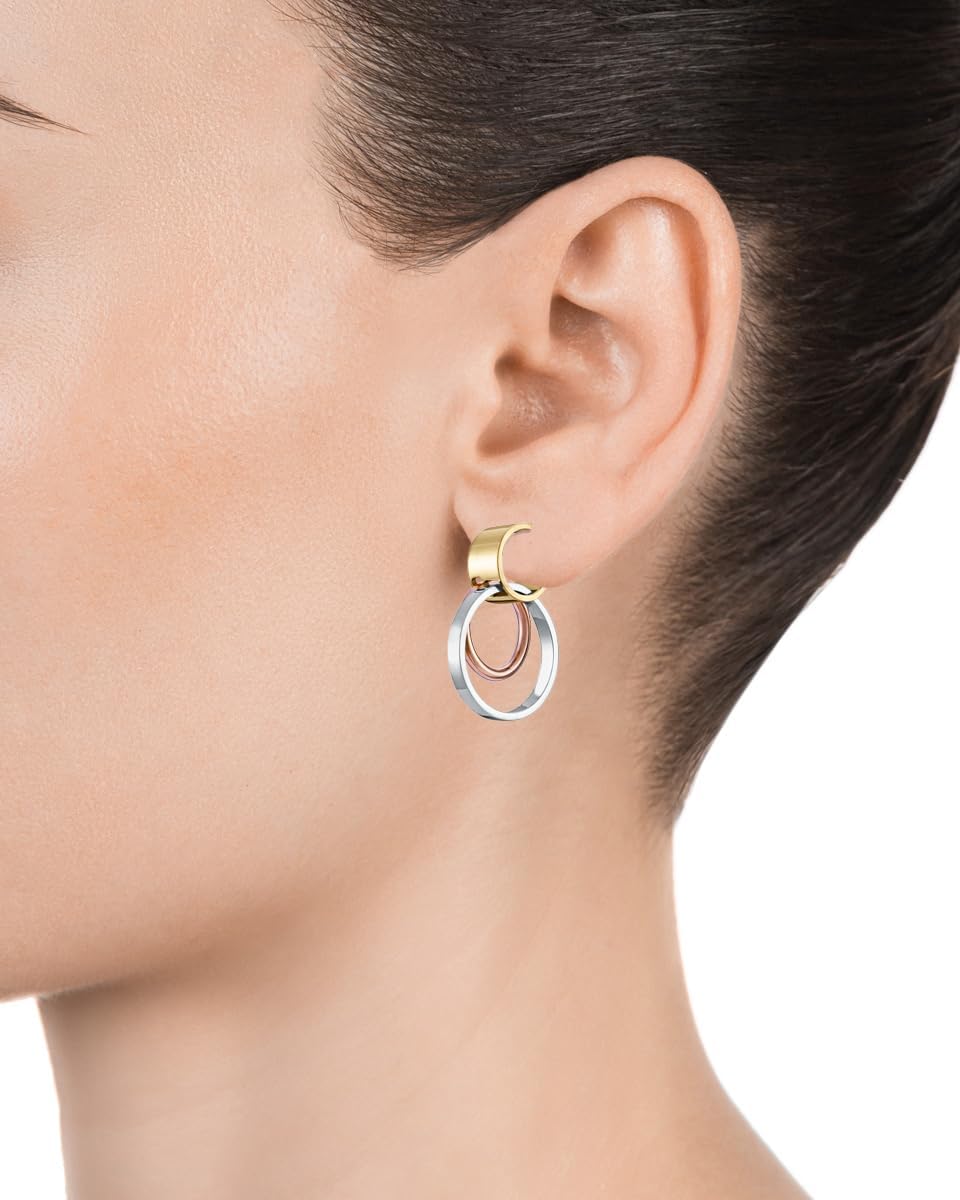 VICEROY - 14087E01019 - Pendientes Viceroy Fashion de acero e ip rosa y dorado para mujer - 14087E01019