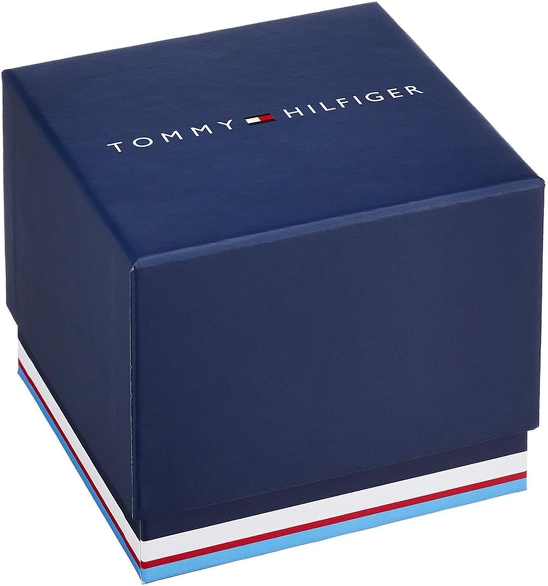 Tommy Hilfiger Children's Analog Watch with Silicone Strap in Navy Blue with Red Stripe -1720036 -