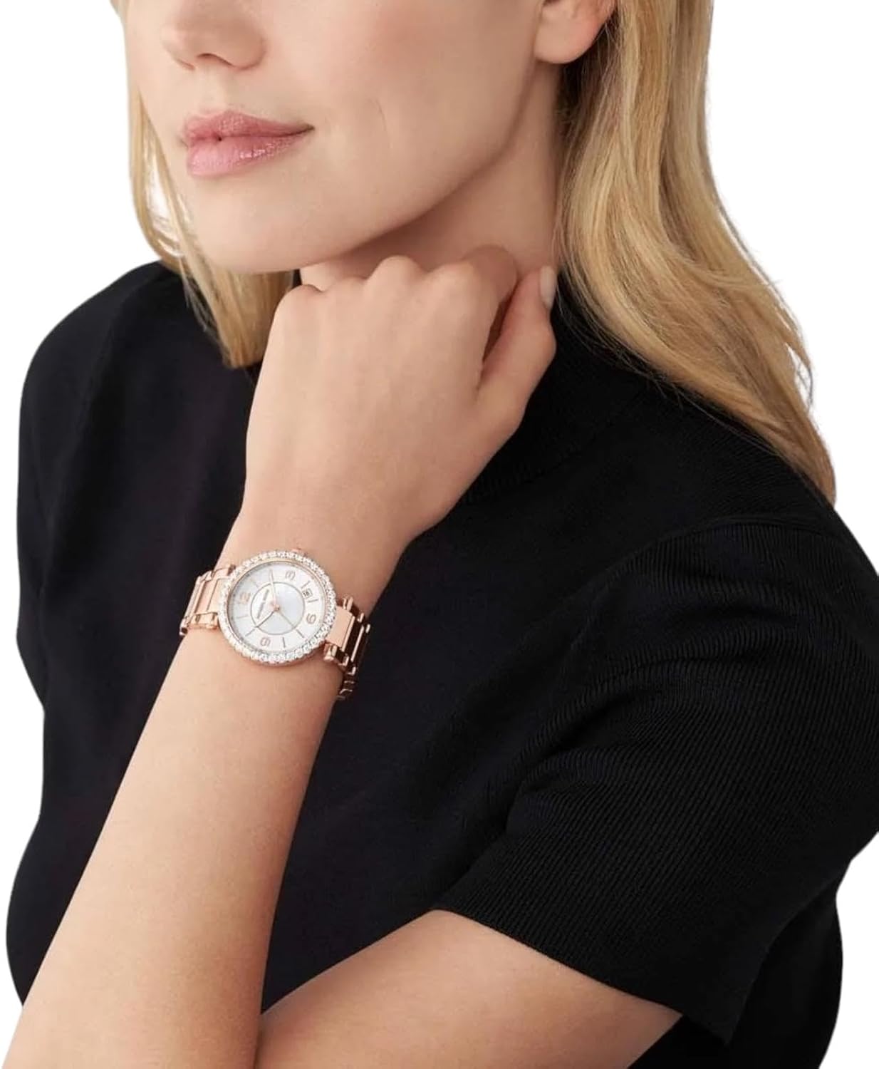 Michael Kors Reloj Parker para Mujer, Movimiento trifásico de Cuarzo con Correa de Acero o Piel