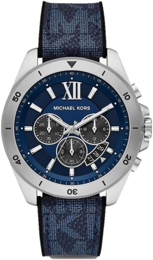 Michael Kors Reloj Brecken Oversize en Tono Plateado MK8923