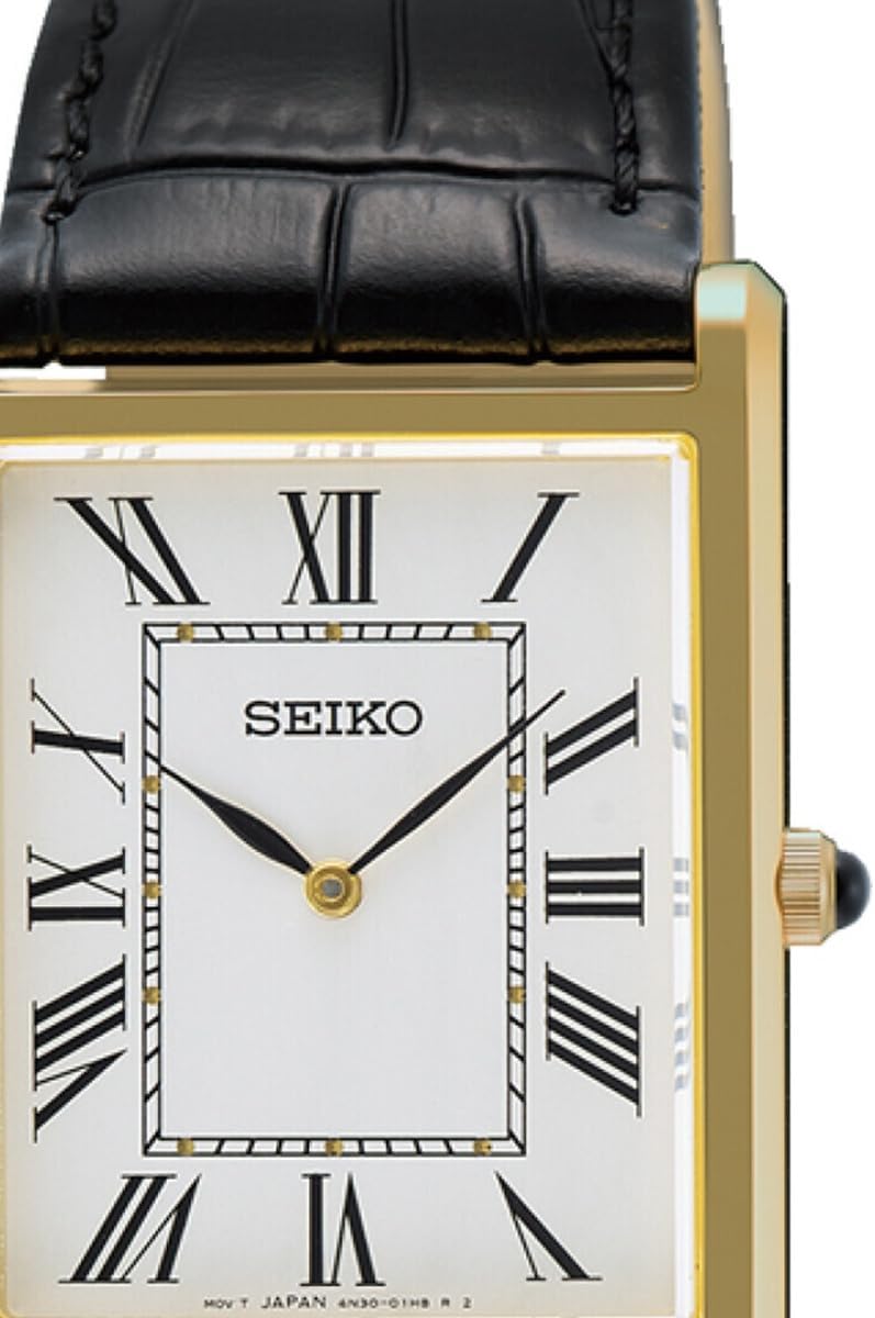Seiko SWR104P1 - Reloj analógico para Hombre con Correa de Cuero