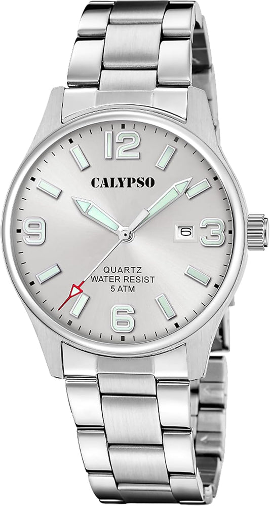 CALYPSO Reloj Hombre K5860/2 Basic Caja de Acero Inoxidable 316l Plateado