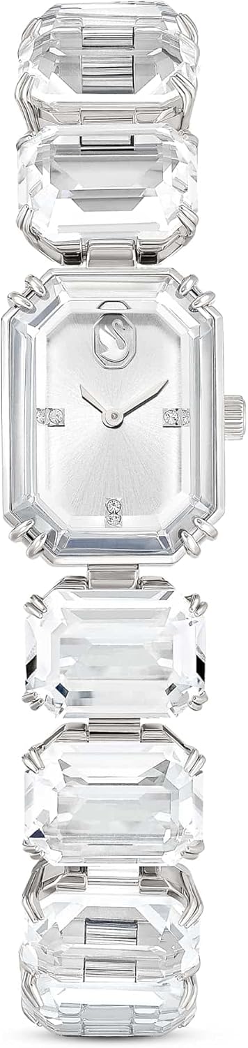 Swarovski Reloj, Pulsera de Talla Octogonal, Blanco, Acero Inoxidable