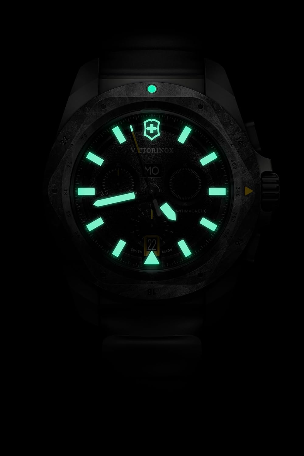 Victorinox I.N.O.X. Chrono - Reloj analógico de Cuarzo para Hombre, Resistente al Agua hasta 200 m, diámetro de la Caja: 43 mm, Correa de 21 mm
