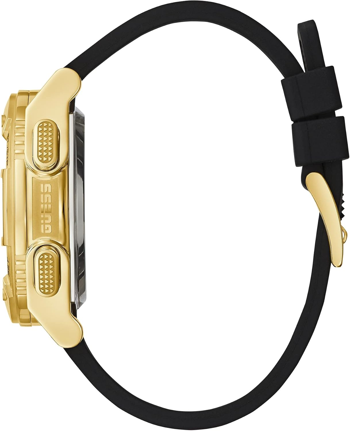 GUESS Reloj digital de silicona de 45 mm