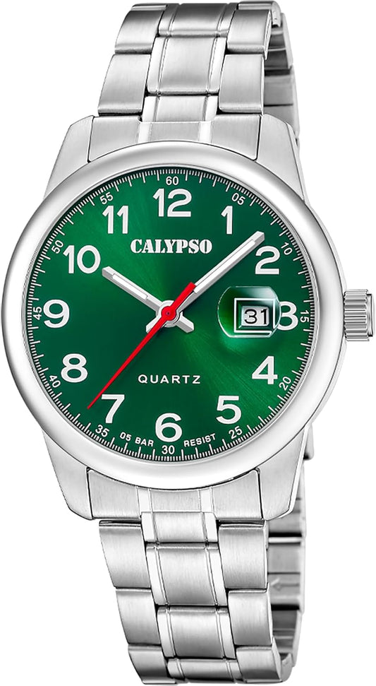 CALYPSO Reloj Hombre K5872/5 Basic Caja de Acero Inoxidable 316l Plateado