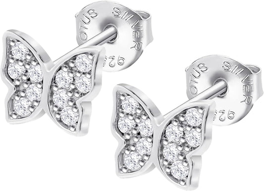 LOTUS SILVER Pendientes LP3051-4/1 Pure Essential Plata Mariposa Mujer