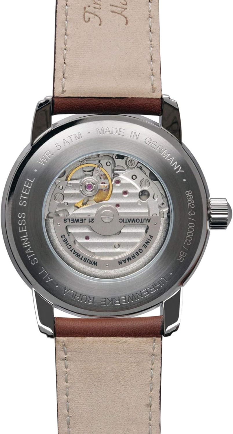 Zeppelin New Captain's Line Series Automatic 24 Hour Display 8662 Men's Watch with Leather Strap