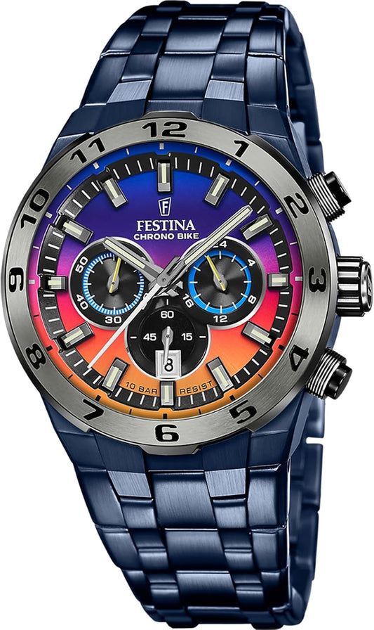 Reloj FESTINA para Hombre F20709/1 Special Editions Caja de Acero Inoxidable 316l Azul Correa de Acero Inoxidable 316l Azul