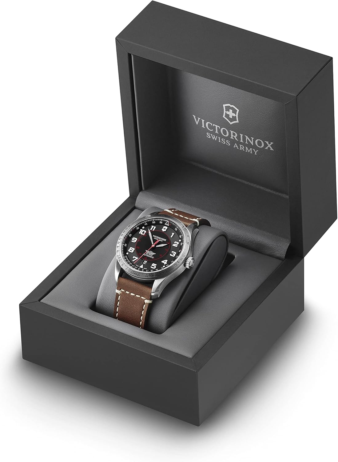 Victorinox Herren-Uhr AirBoss Mechanical, Herren-Armbanduhr, mechanisch, Wasserdicht bis 100 m, Gehäuse-Ø 42 mm, Armband 22 mm