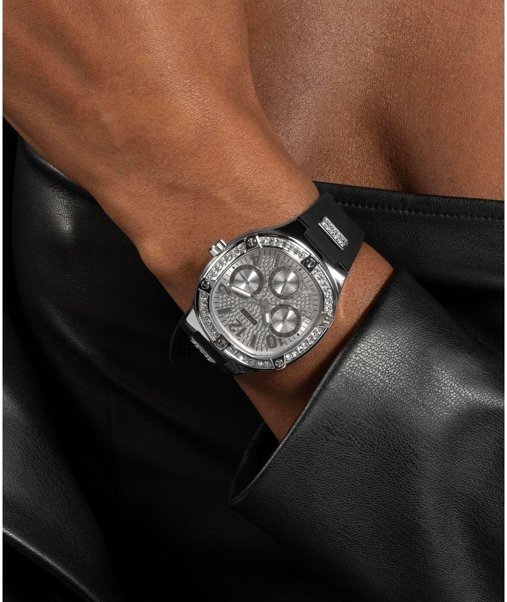 Guess Reloj Analógico para Mujer de Cuarzo con Correa en Acero Inoxidable GW0619L1