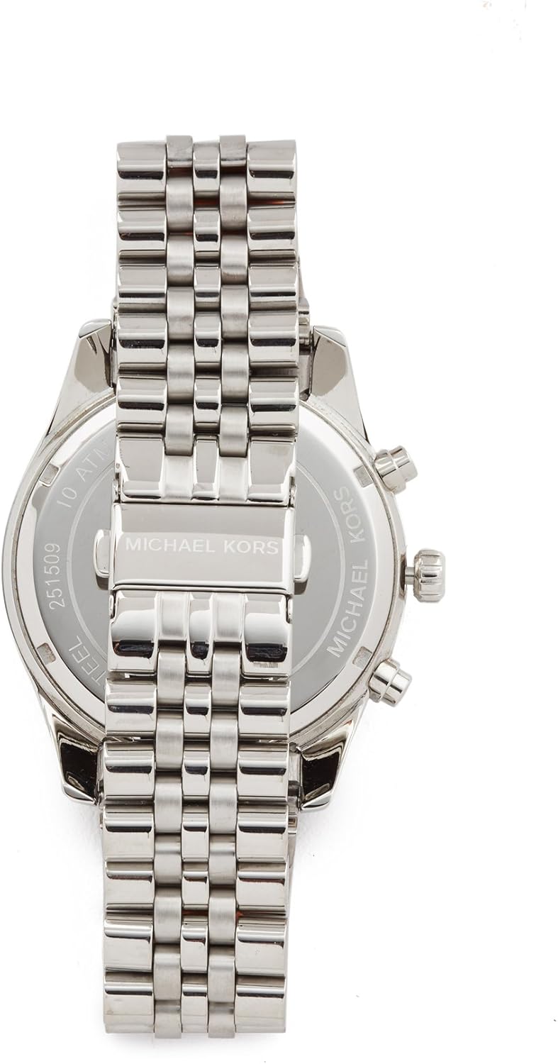 Michael Kors Lexington plateada de los hombres del reloj