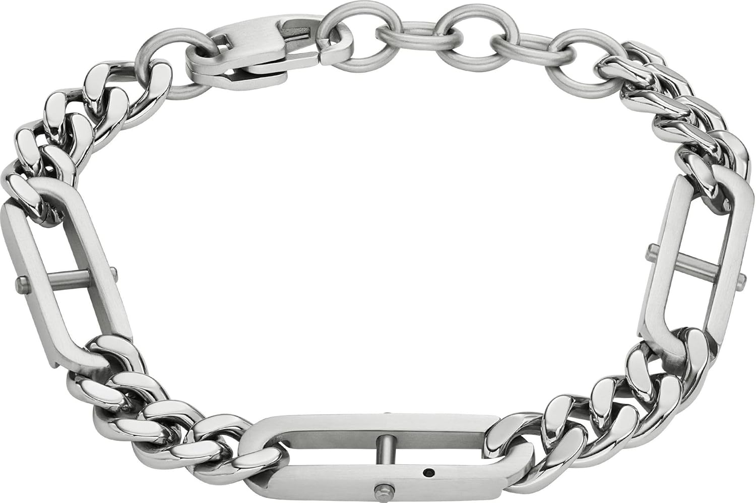 FOSSIL Heritage Pulsera de Acero para Hombre con Cierre de Langosta o Desplegable