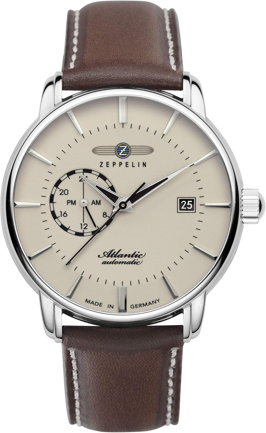 Zeppelin Atlantic Men's Automatic Analog Watch with Cowhide Bracelet 8470-5