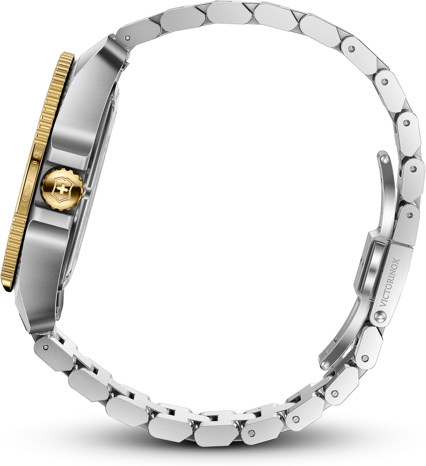 Victorinox Journey 1884 Ø 43 mm Reloj de Pulsera de Hombre, Swiss Made, Cuarzo analógico, Sumergible hasta 200 m, Pulsera de Acero Inoxidable