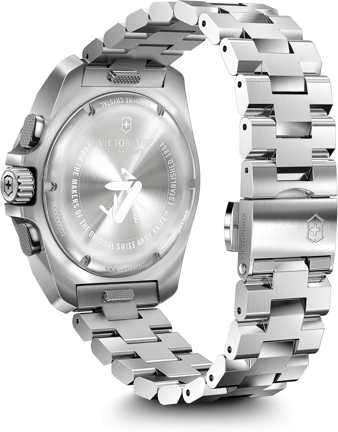 Victorinox I.N.O.X. Chrono Ø 43 mm Reloj de Pulsera de Hombre, Swiss Made, Cuarzo analógico, Sumergible hasta 200 m