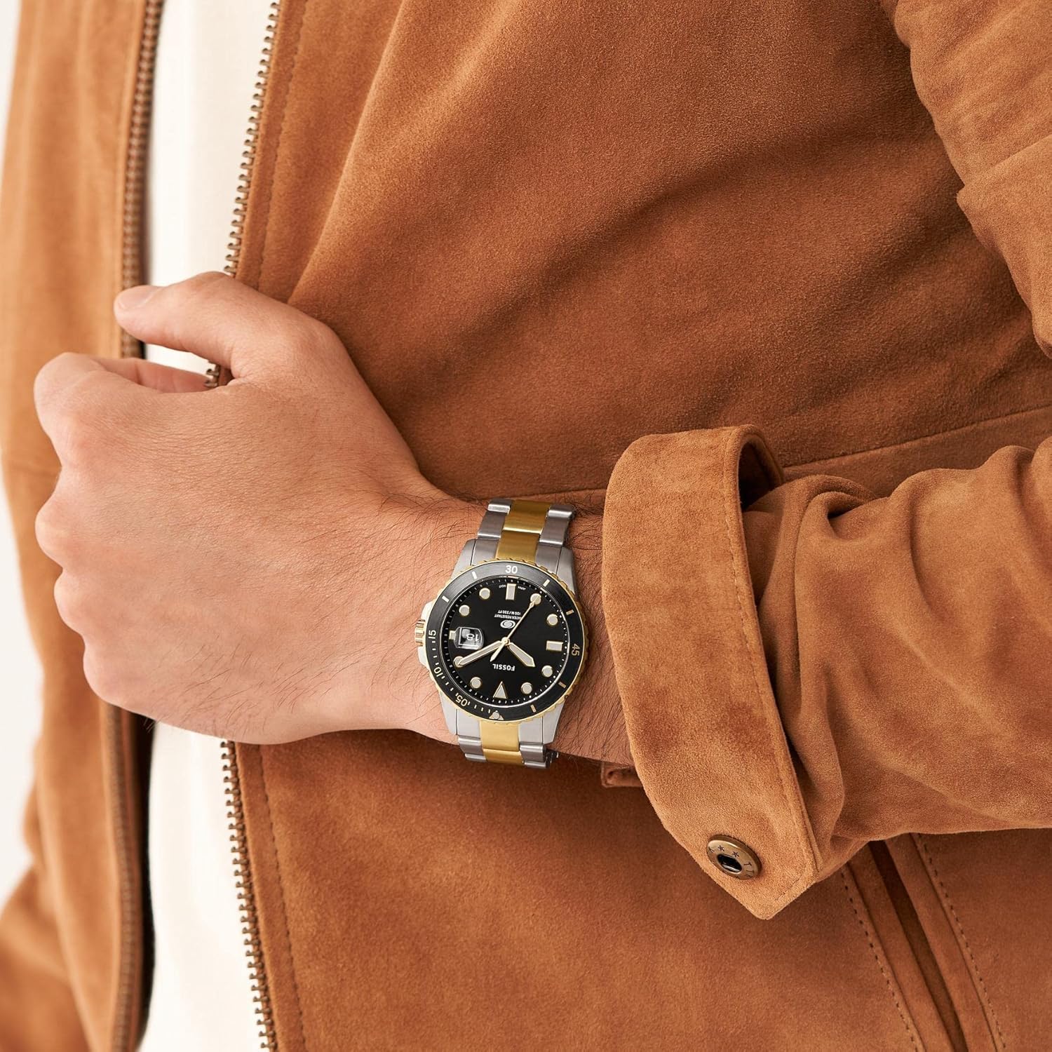 Fossil Reloj para Hombre Azul, Movimiento de Cuarzo