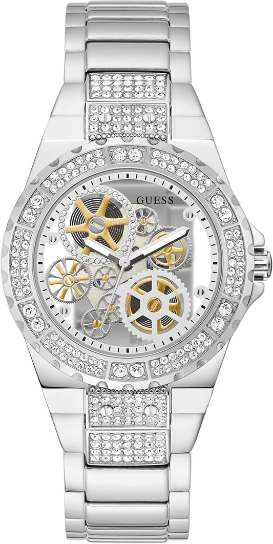 GUESS Reloj de Pulsera de Corte Transparente