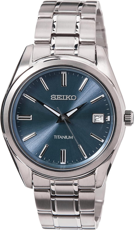 Seiko Reloj Analógico para Hombres de Cuarzo con Correa en Metal