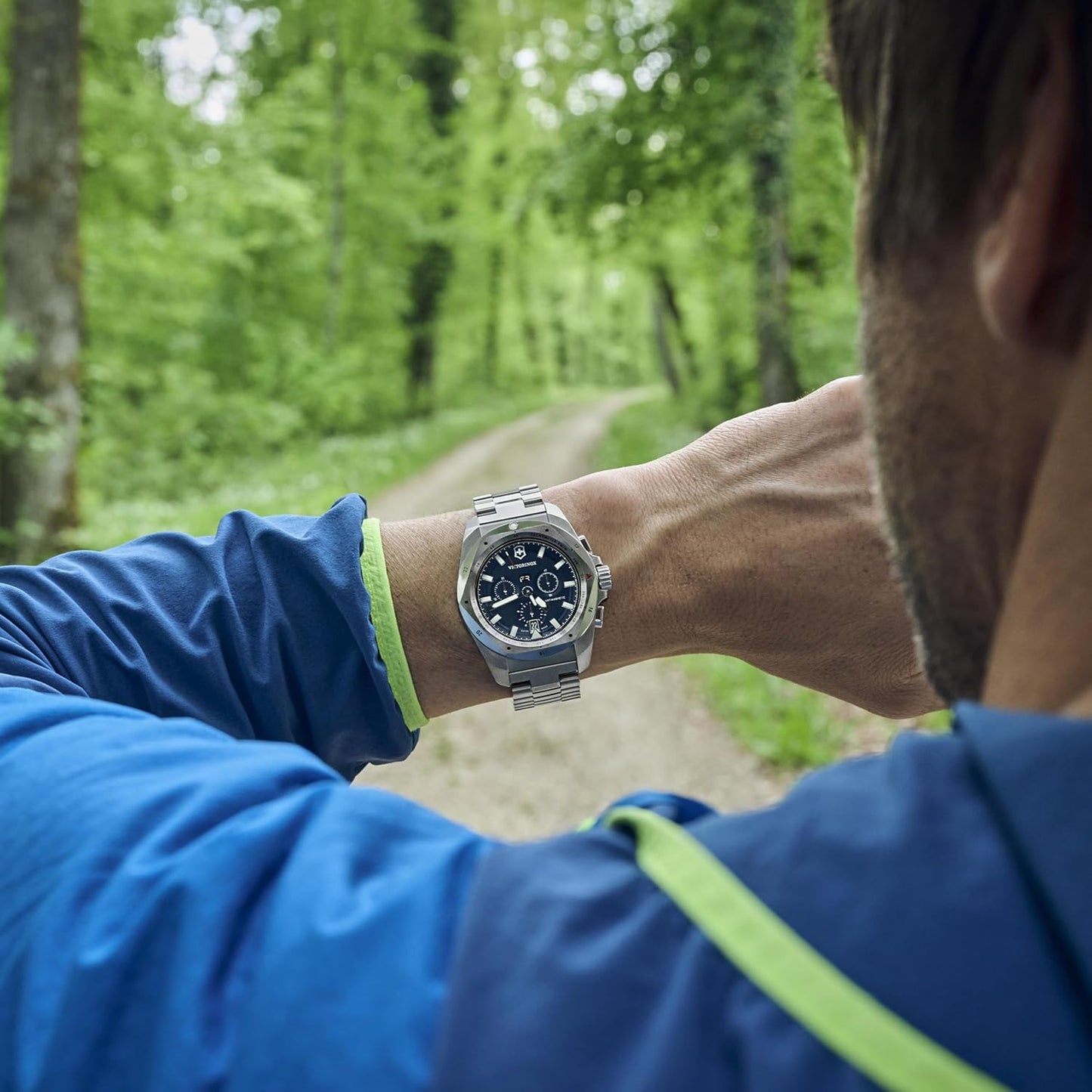 Victorinox I.N.O.X. Chrono Ø 43 mm Reloj de Pulsera de Hombre, Swiss Made, Cuarzo analógico, Sumergible hasta 200 m