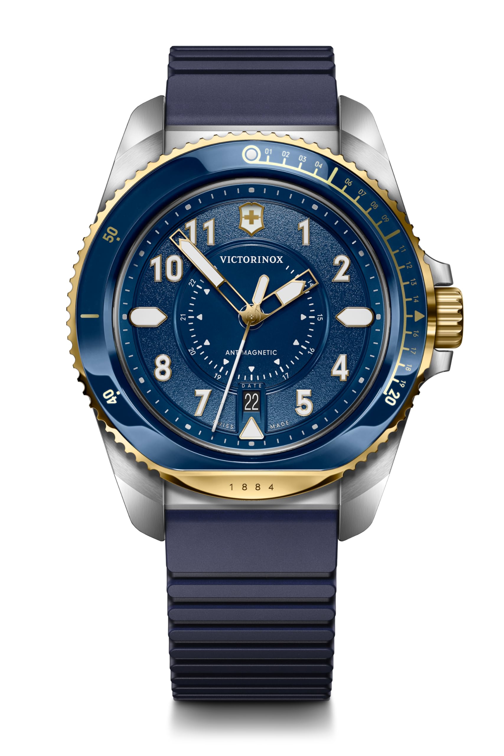 Victorinox Journey 1884 Ø 43 mm Reloj de Pulsera de Hombre, Swiss Made, Cuarzo analógico, Sumergible hasta 200 m