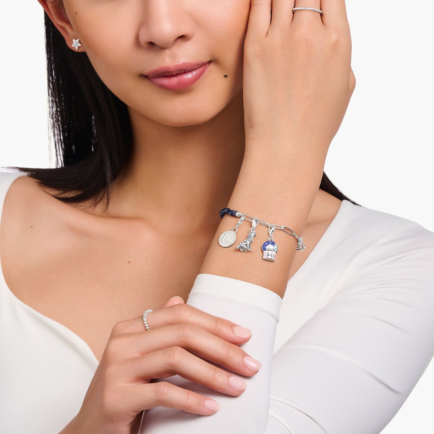 Thomas Sabo Pulsera charm Mujer A2129-007-32-L19V