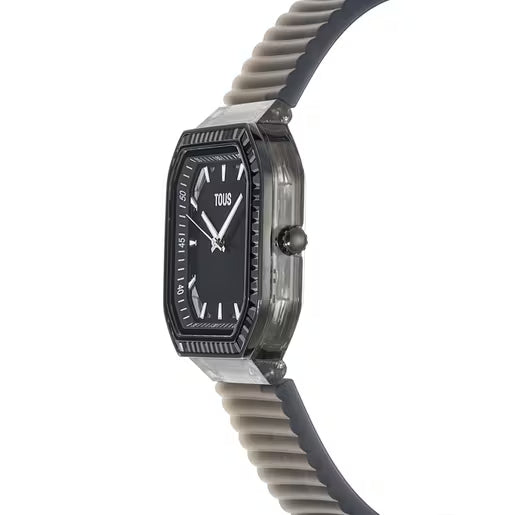 Tous, Reloj de mujer 200351060 IP negro con zirconitas Gleam Fresh