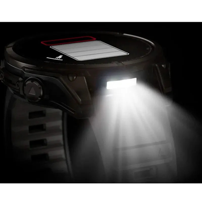 Garmin Reloj para hombre FENIX 8 47mm Zafiro Amoled Titanio con revestimiento de DLC con correa de silicona negra/gris  ref: 010-02904-21