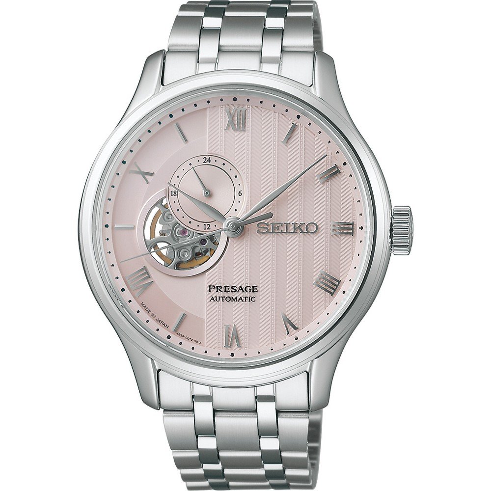 Reloj Seiko Hombre SSA465J1 Acero Plateado Bicolor Lila Automático 4R39